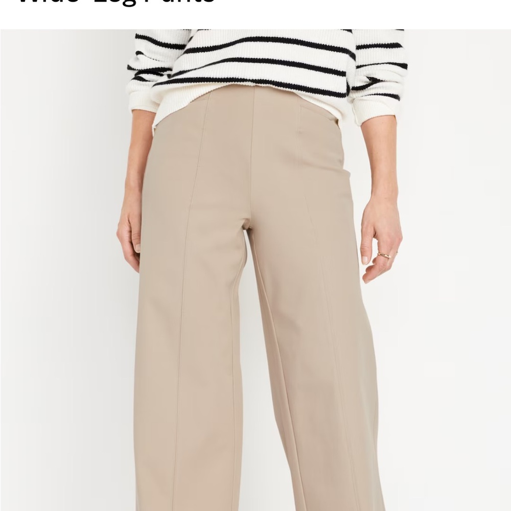 Old Navy Tan High-Rise Pants